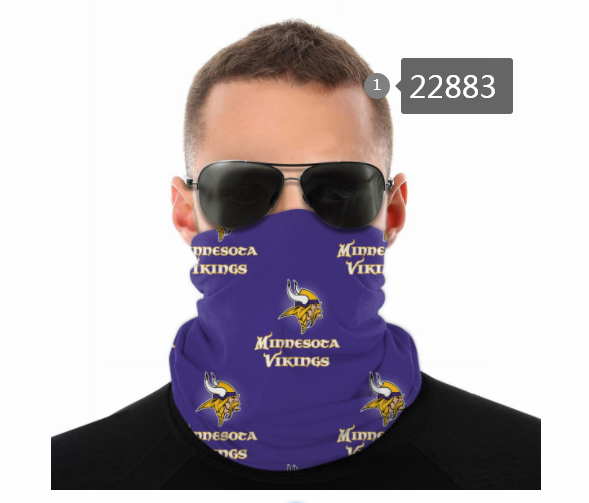 2021 NFL Minnesota Vikings #45 Dust mask with filter->nfl dust mask->Sports Accessory